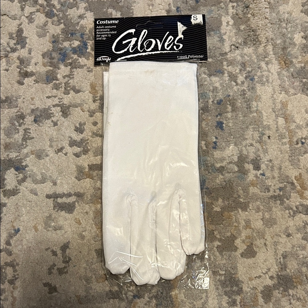 White Costume Gloves